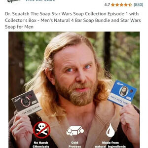 Dr.Squatch Mens Soap Star Wars Valentines  gift